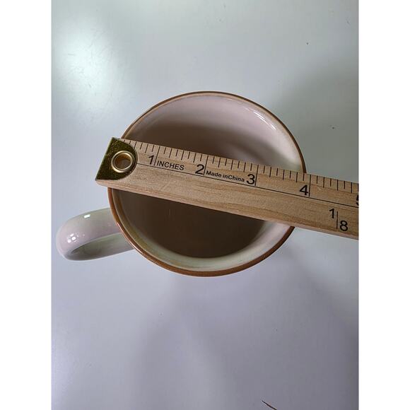 TABLETOPS UNLIMITED Jentry Red Green MCM Style Hand Painted Coffee Mug Set of 4 - Picture 6 of 10